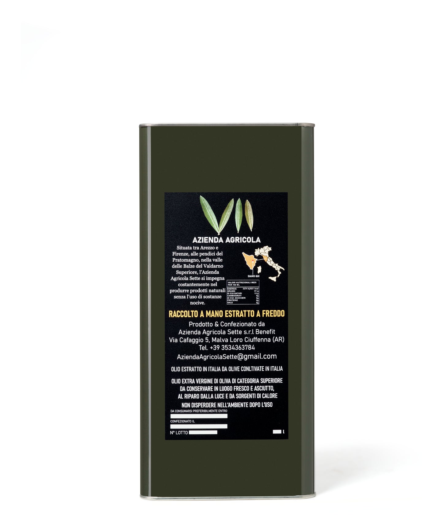 L'olio di oliva Extravergine (EVO) è il prodotto di qualità più elevata ed in etichetta è definito come "Olio d'oliva di categoria superiore ottenuto direttamente dalle olive e unicamente mediante procedimenti meccanici"